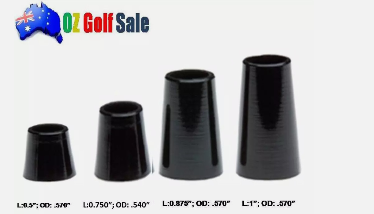 12pcs .355 Taper Tip Iron Ferrule Ferrules for Tapered Tip Shaft - 4 Sizes