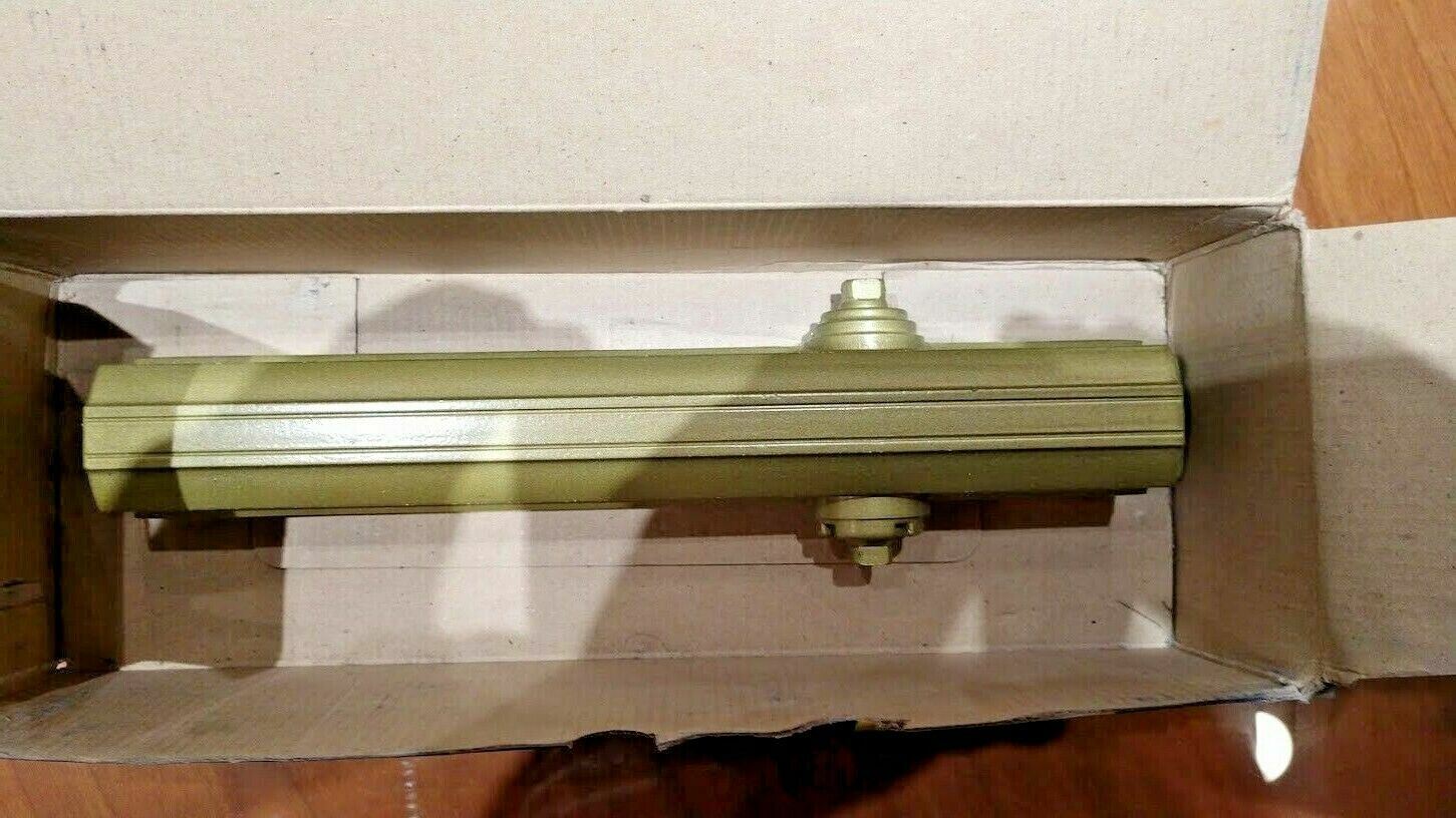 BAH 1001 SPRAYED BRASS  DOOR CLOSER (REPLACES NORTON 8301) SIZE 1-6 W/COVER