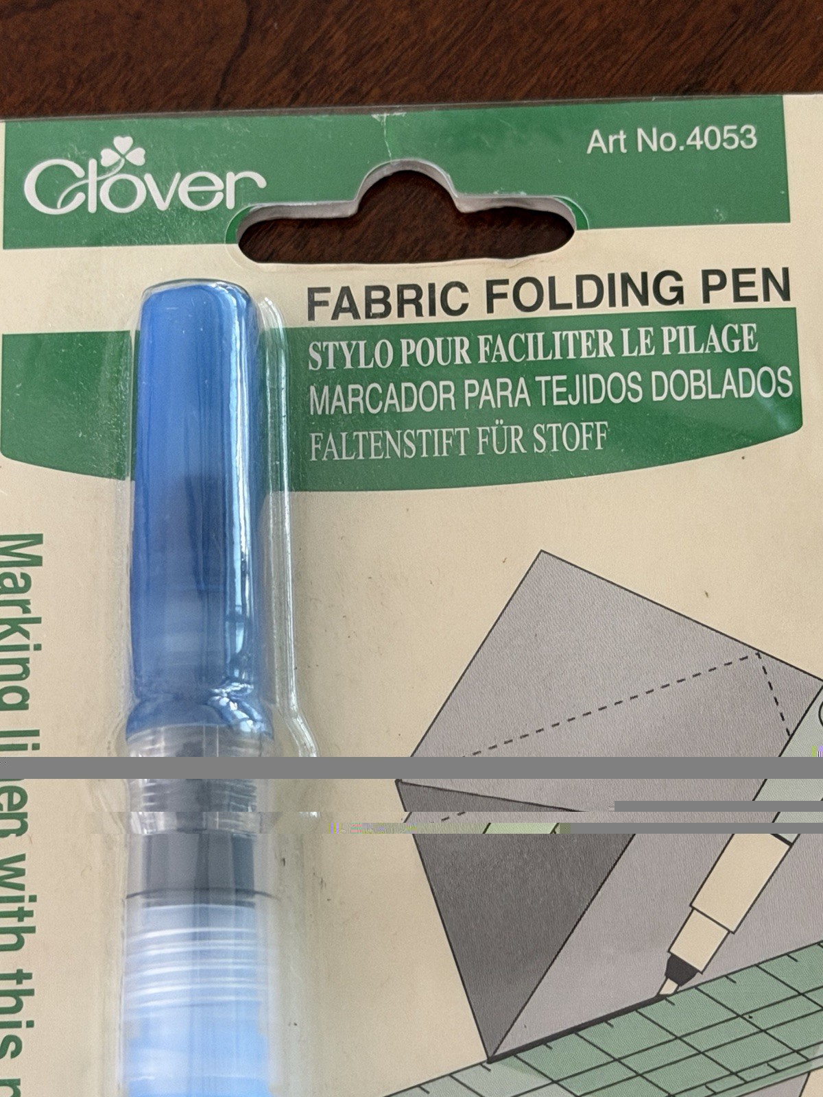 Clover Fabric Folding Pen Concentrated Marking Solution Included