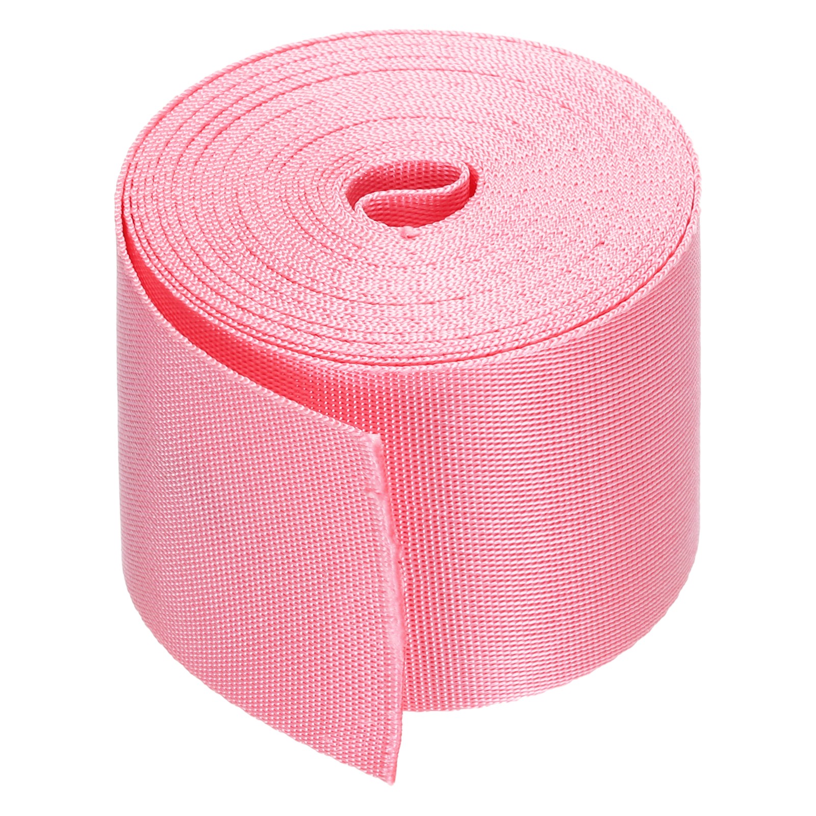 Flat Nylon Webbing Strap 2 Inch 5 Yards Cherry Pink for Backpack