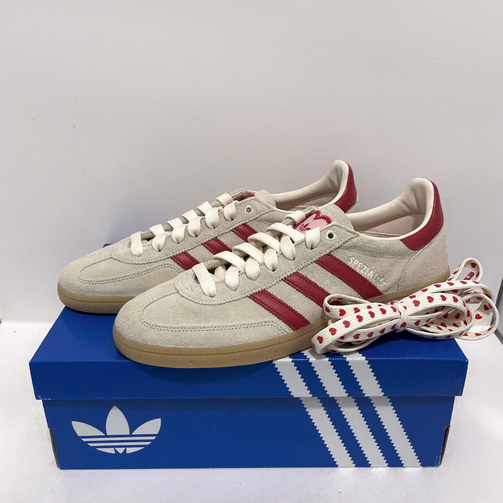 adidas Originals HANDBALL SPEZI KH9044 Cream White Better Scarlet Pink Women's