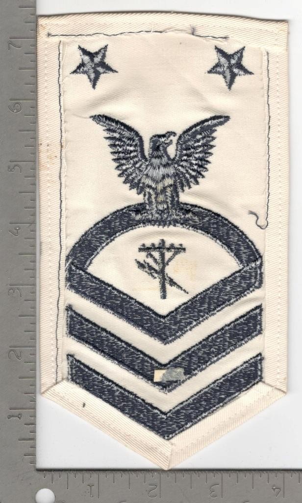 US Navy Master Chief Construction Electrician Rate Patch Inv# N1495