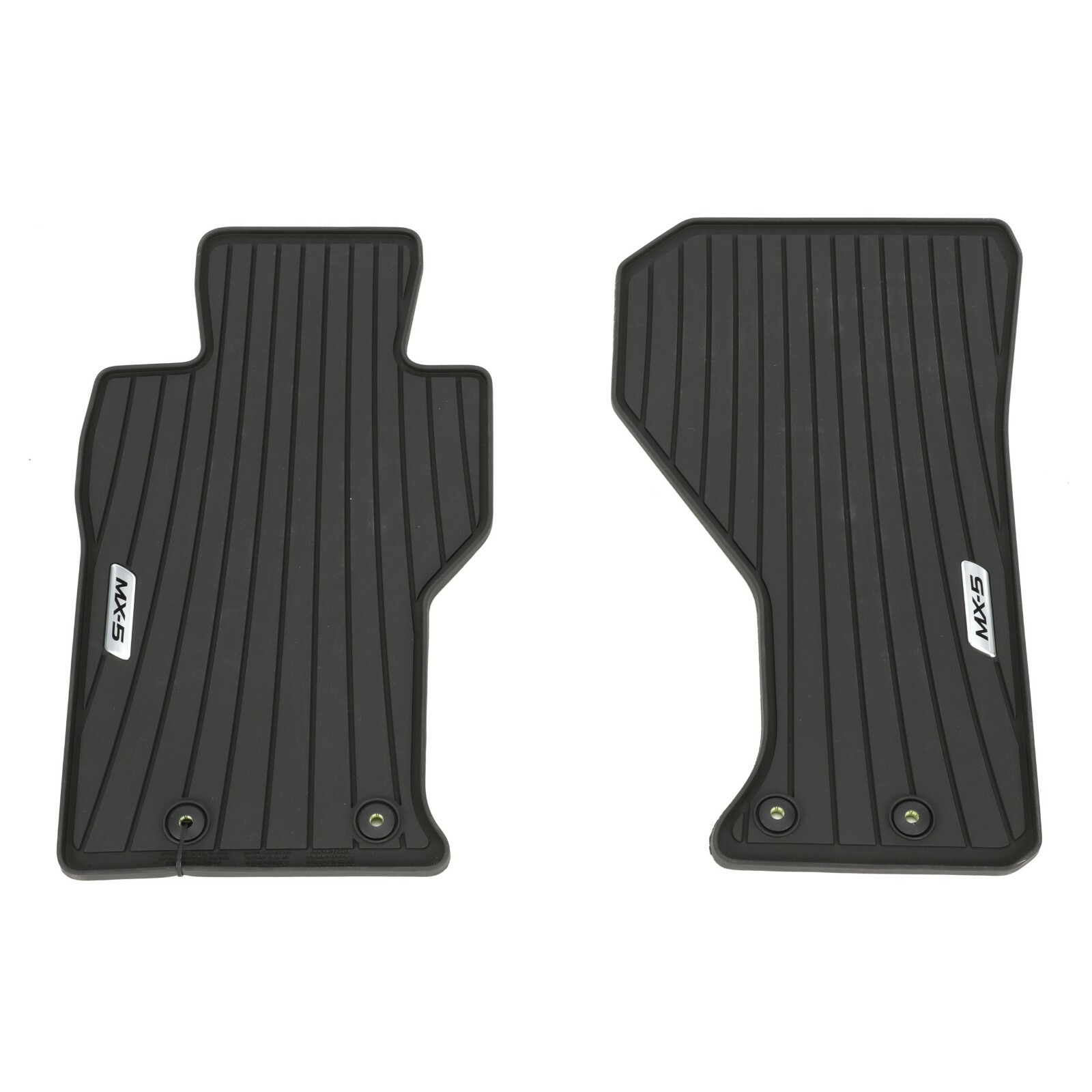 2016-2022 Mazda MX-5 Miata Front Black All Weather Floor Slush Mats OEM NEW