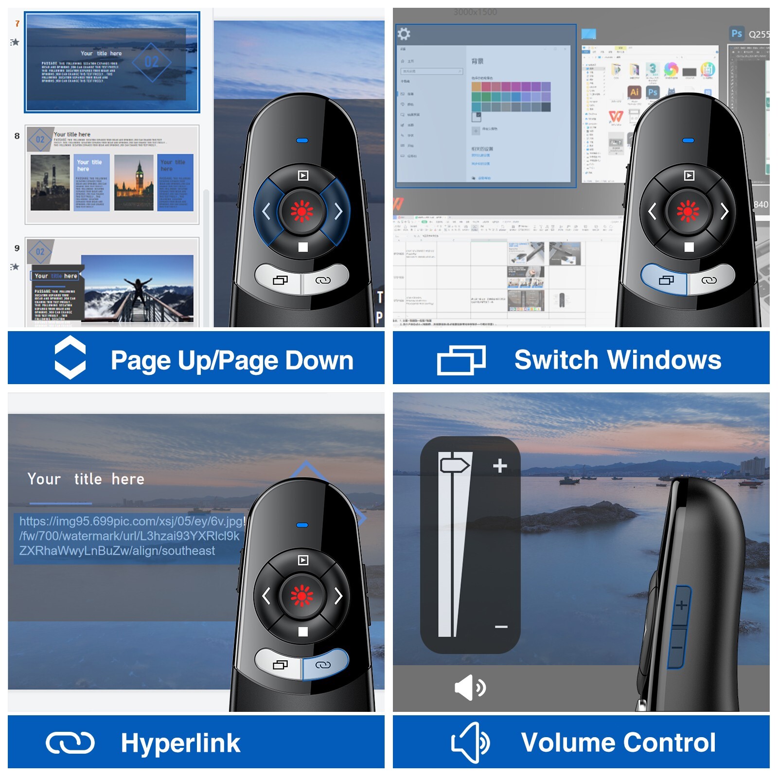 Pointer Presentation Clicker Powerpoint Presentations Presenter Remote For PC