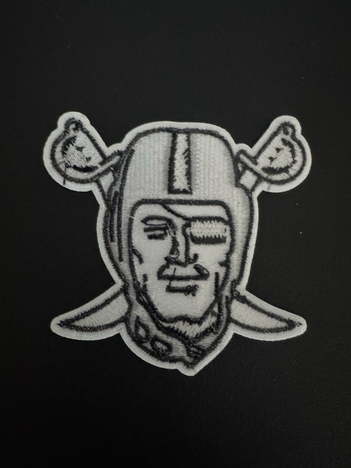 Retro Vintage Oakland LA Las Vegas Raiders Classic Logo Patch NEW-OLD STOCK 🏈