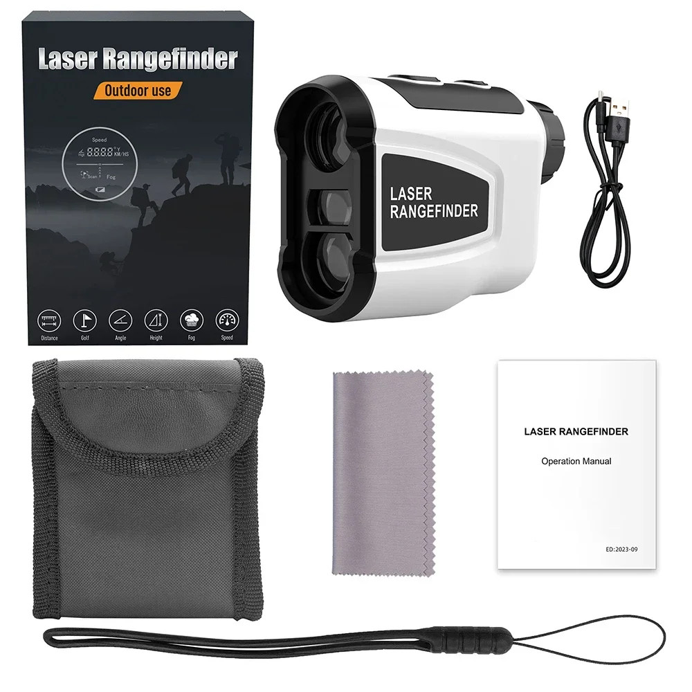 Golf Rangefinder with Slope 600M Laser Range Finder Monocular Telescope