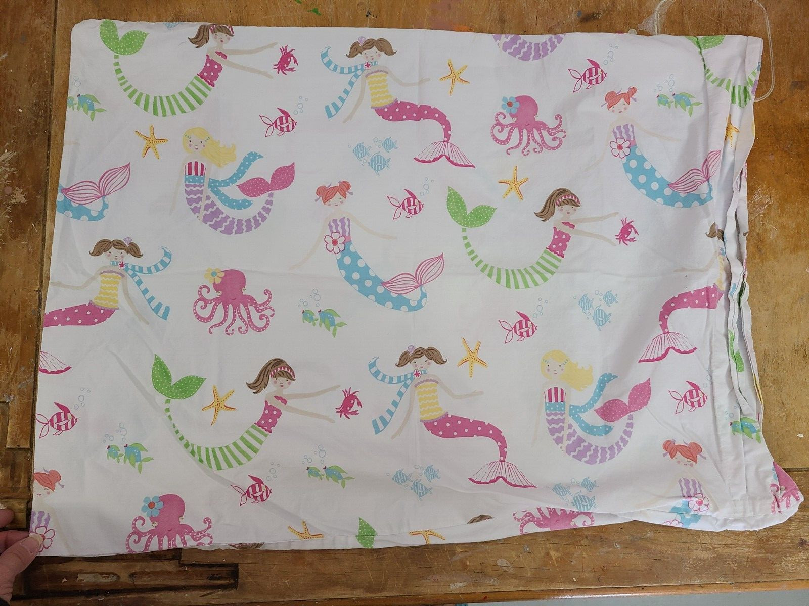 Pottery Barn Kids "Mermaids" Pillowcase