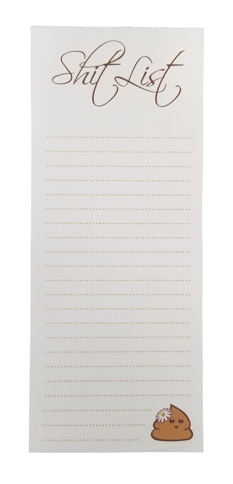 Cute "Sh!t List" Tear-off notepad - 50 pages