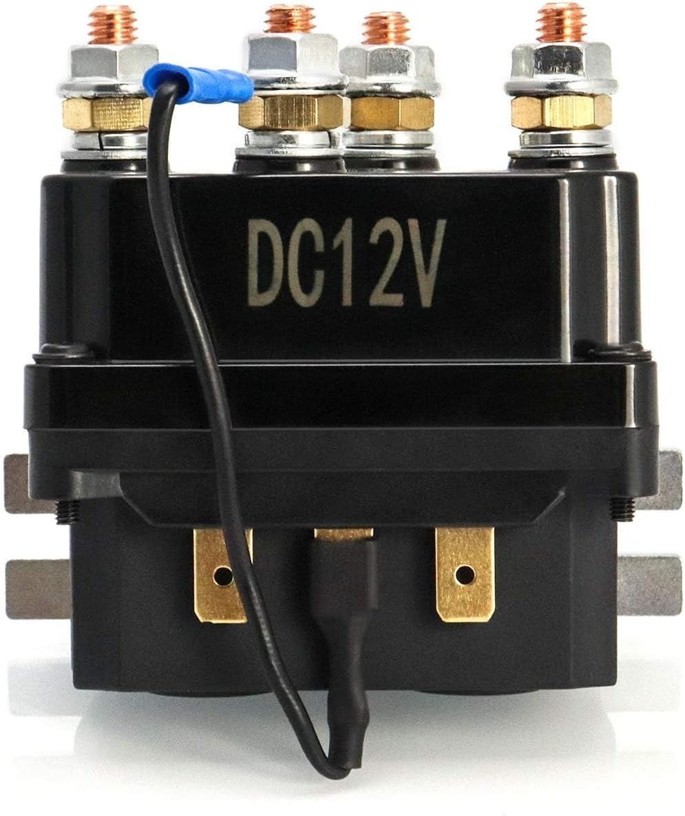 Efficient 12V 250A Silver-Plated Relay for Reliable Winch Control - Lightweight