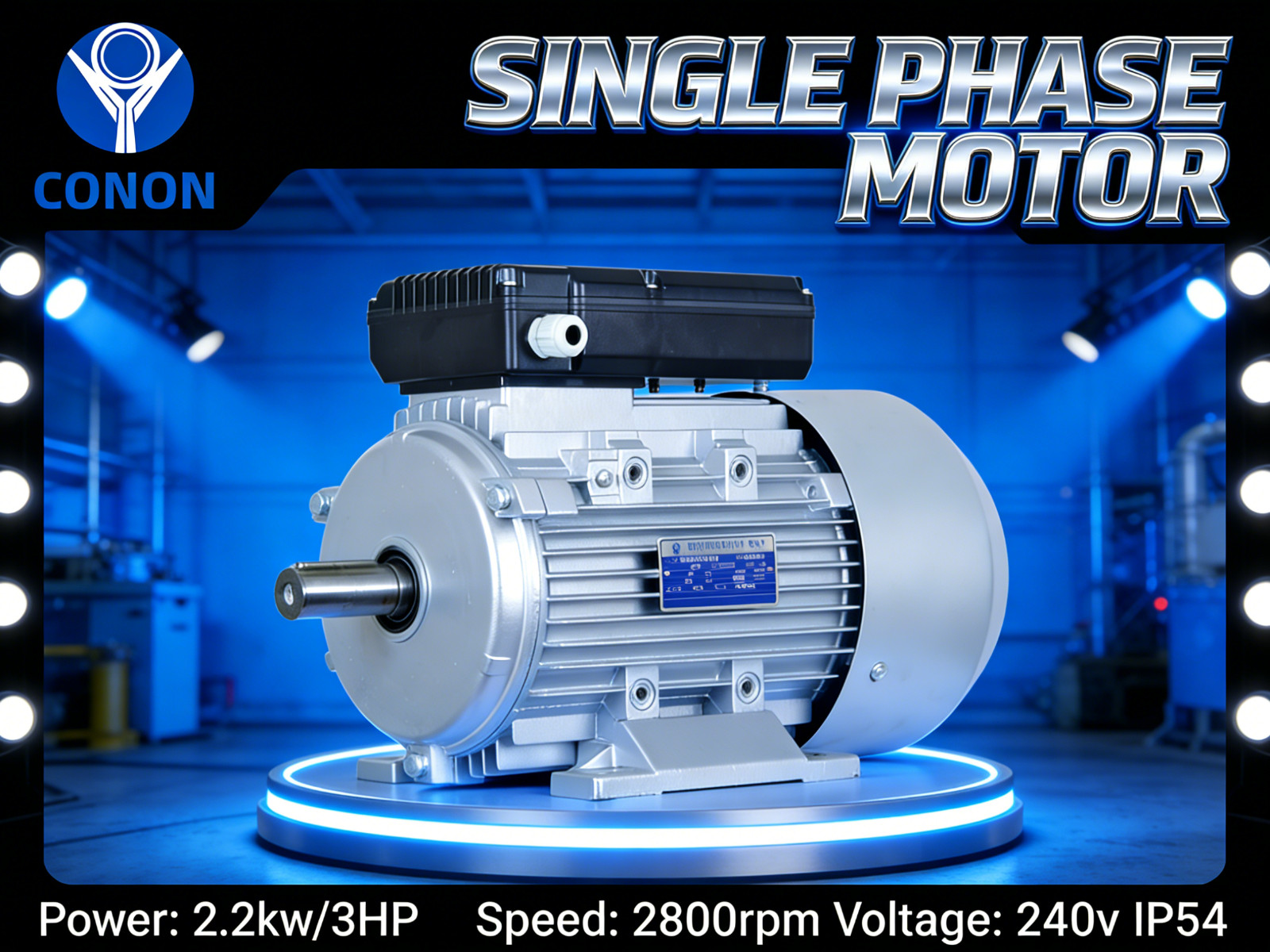 2.2kw 3HP 2800rpm 3/4" 19mm shaft  Compressor motor single phase 240v dual caps