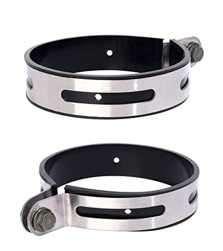 2 Piece Universal Motorcycle Exhaust Bracket Clip Hardware Inner 4.5"- 2 PCS