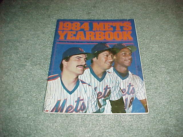 1984 New York Mets Baseball Yearbook Keith Hernandez Darryl Strawberry Cover