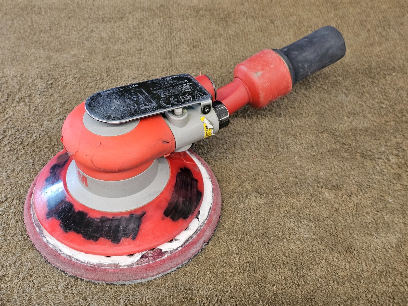 3M 20208 Vacuum Random Orbital Sander Pneumatic Air Hook loop 6" Disc Pad