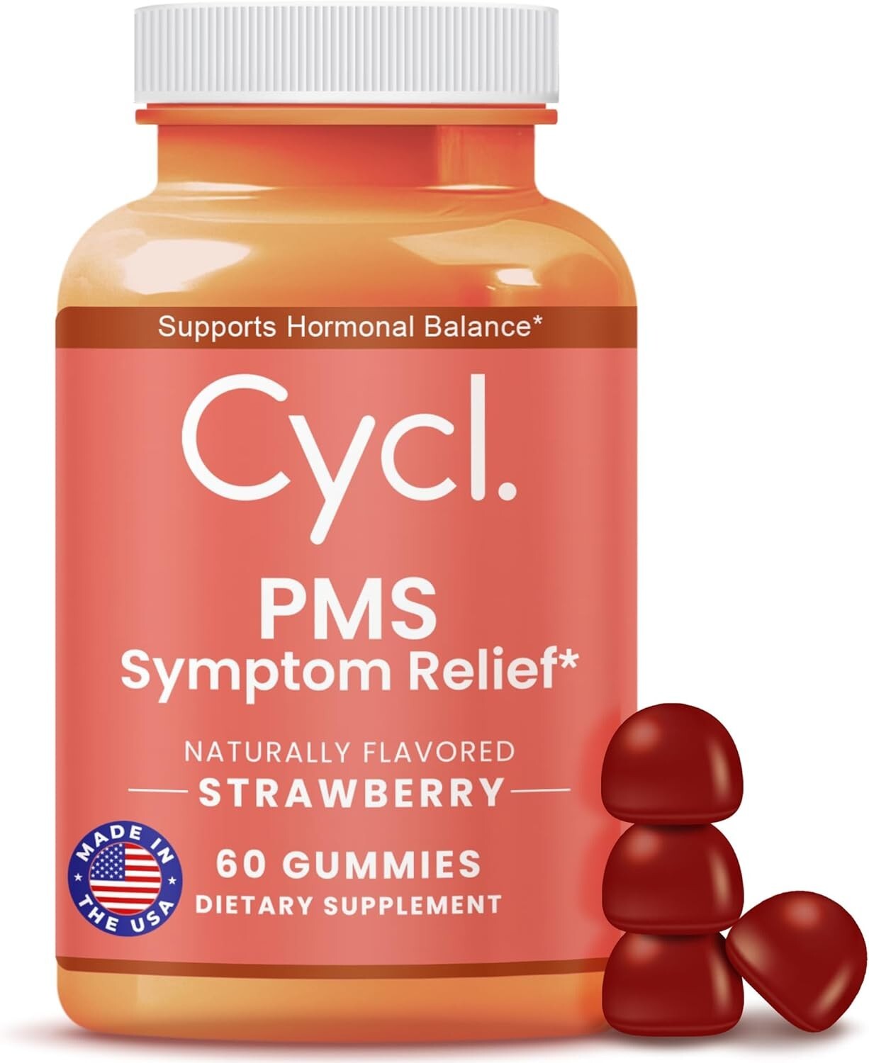 PMS Support Gummies for Women - Chasteberry Supplement for Hormone Balance & Men