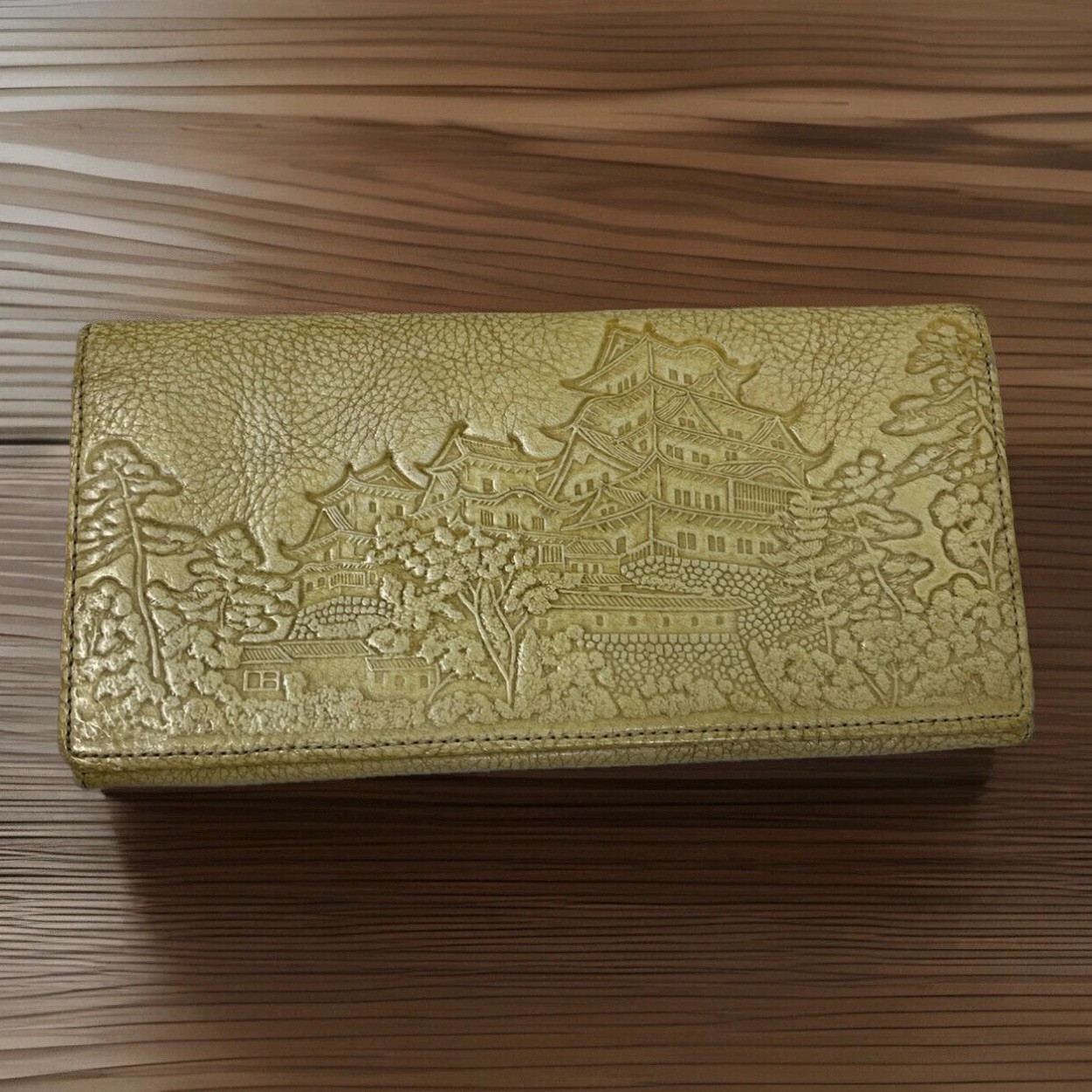 Leather Wallet Himeji Castle, Himeji Leather, Traditional Japanese Craft, JAPAN