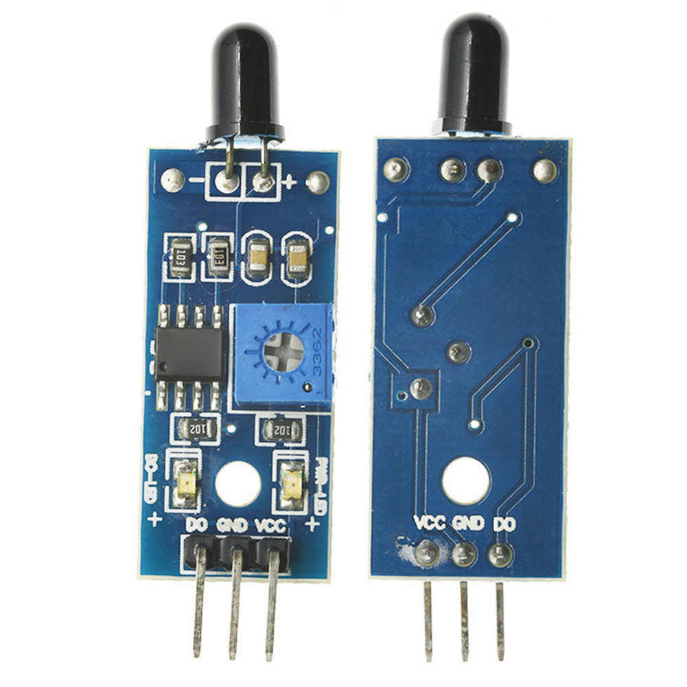 10pcs Fire Detection Module with Green LED Indicator and Threshold Adjustment