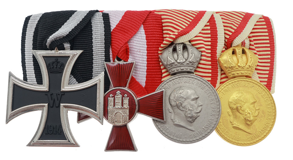 Reproduction WWI German Medal Bar Ribbon Bar 4R  Medal  badge PIN