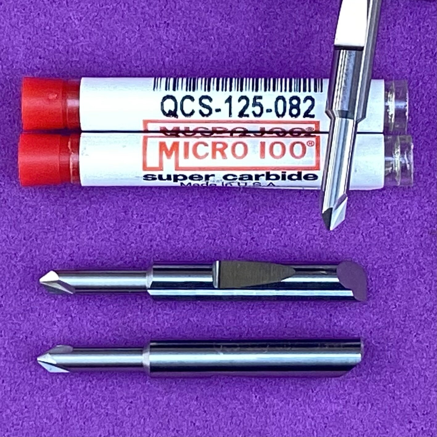 MICRO 100 QCS-125-082  Carbide Quick Change 82° Countersink/Chamfer 🎯Machinist