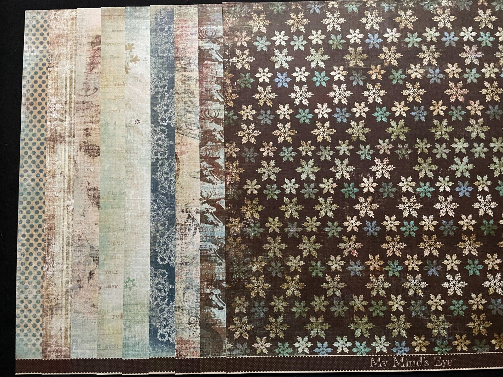 MME SIGNATURE CHRISTMAS FROST COLLECTION 12X12 SS HEAVY PAPERS