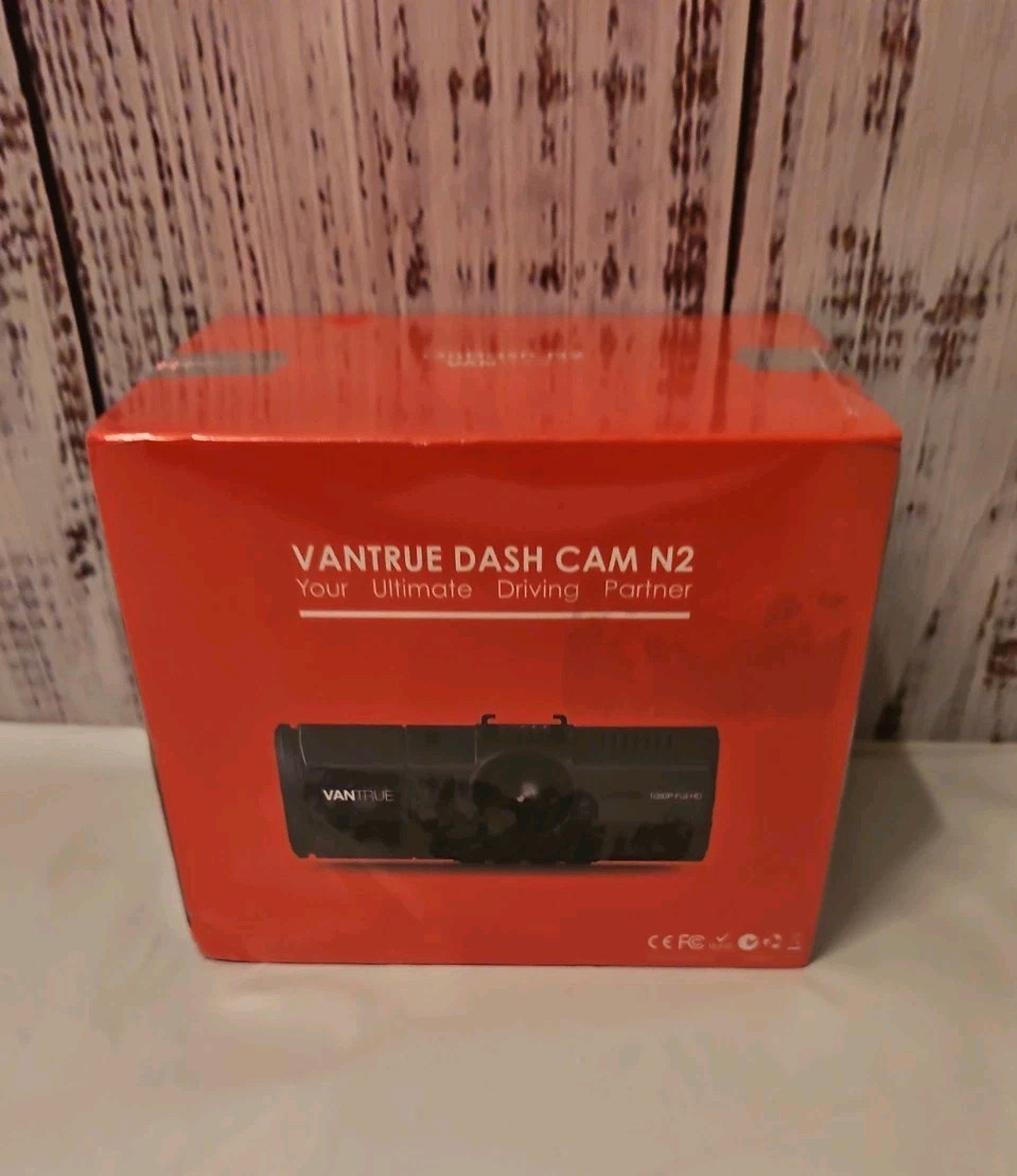 New Sealed Vantrue Dash Cam N2 1080P Full HD Dual Lens Dashboard Camera