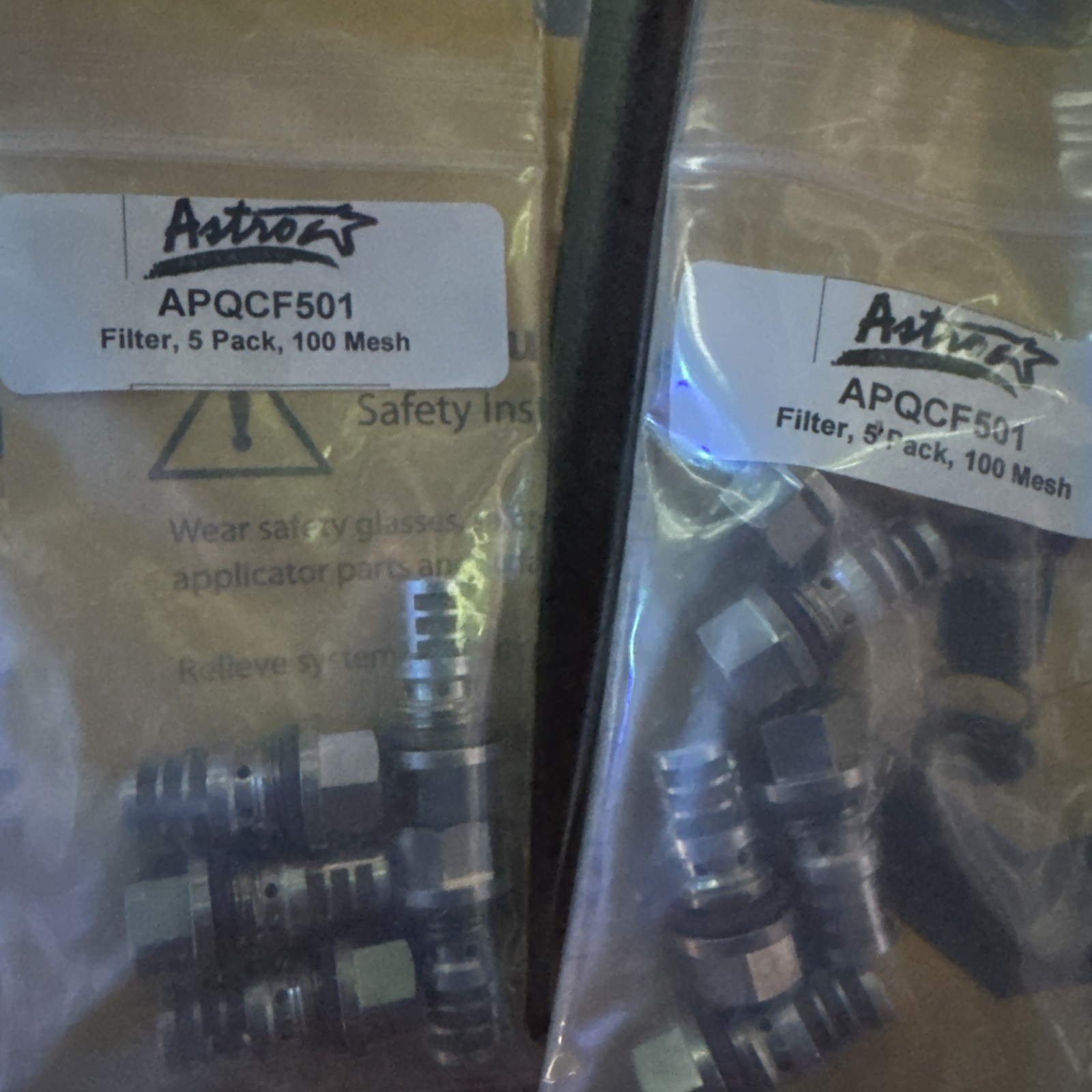 Astro Packaging APQCF501 Filter, 5 Pack, 100 Mesh