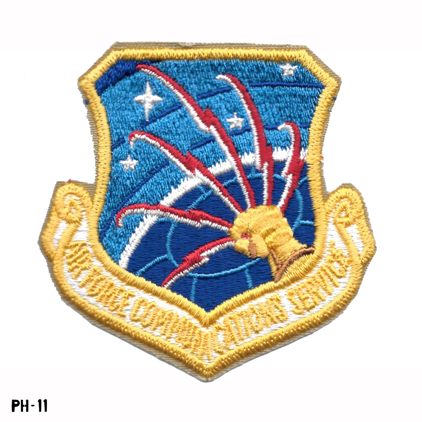 "AIR FORCE COMMUNICATIONS SERVICE" ~ US Air Force USAF ~ Full Color Patch ~ NEW