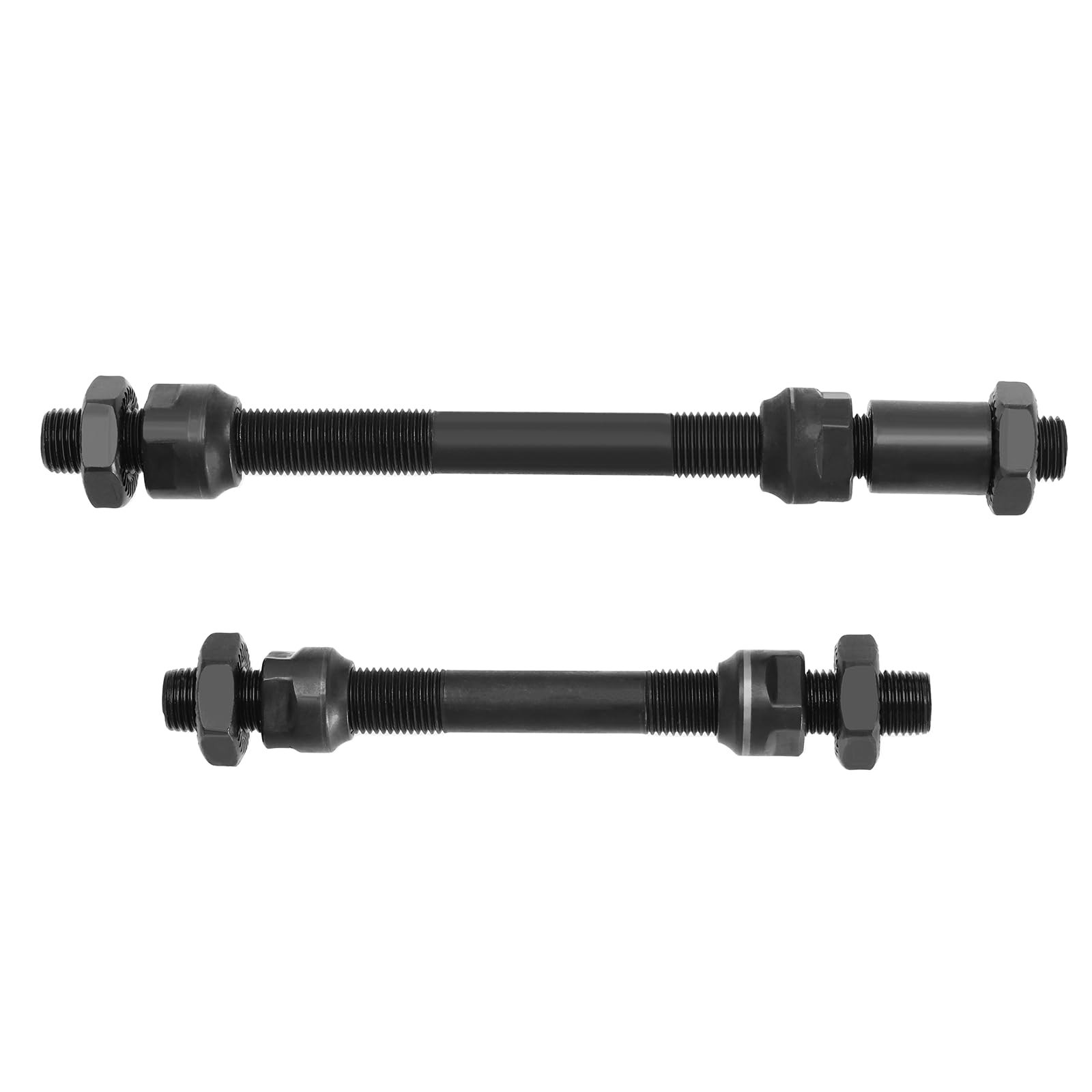 1 Pair Bike Hub Axles Bicycle Front and Rear Hollow Shaft Steel Quick Release...