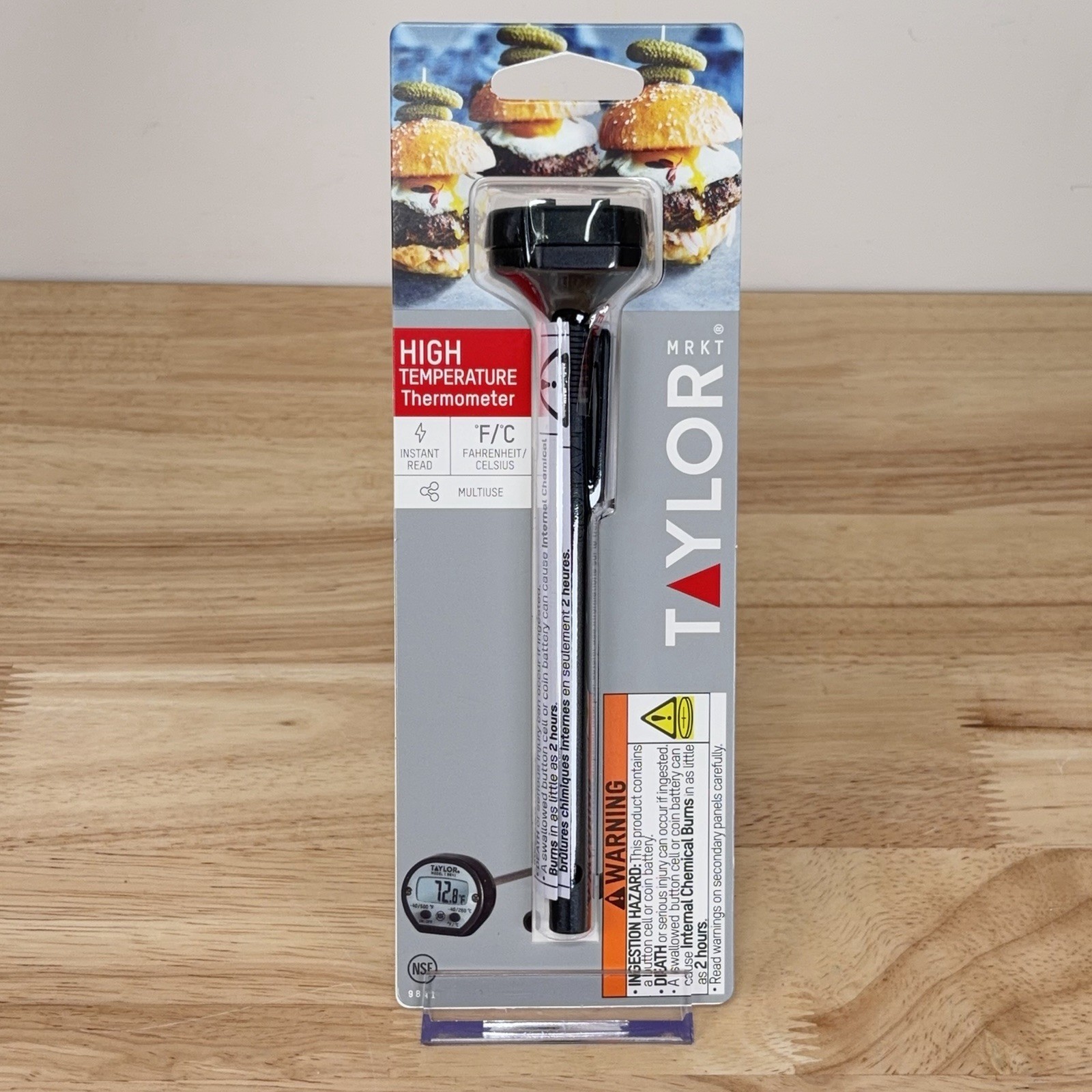 Taylor Instant Read Digital Pocket Probe High Temp Thermometer – 9841