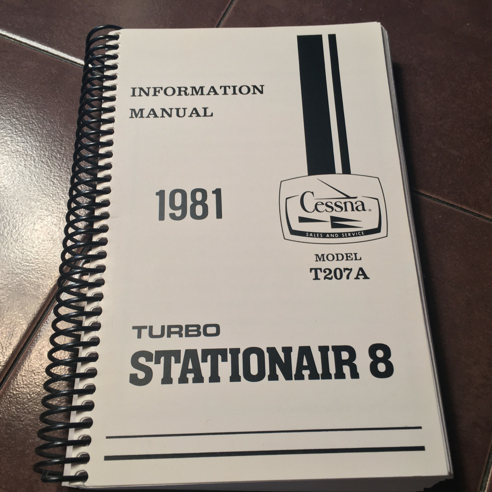 1981 Cessna T207A Turbo Stationair 8 Pilot's Information Manual