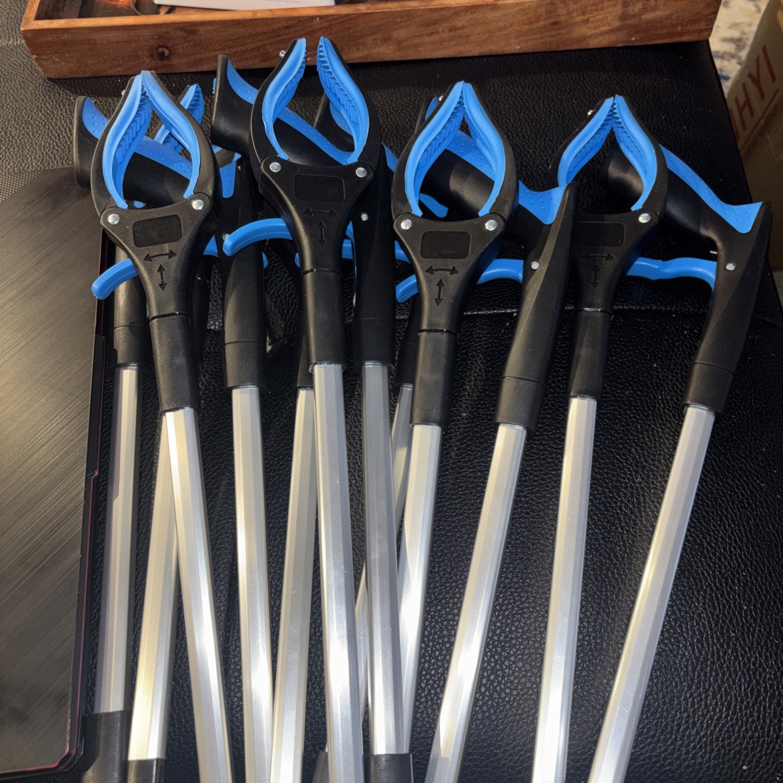 6 Pack 32 Inch Commercial Trash Grabber for Elderly Assist, Heavy Duty