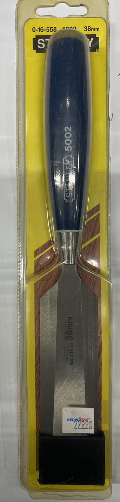 NEW VINTAGE STANLEY WOOD CHISIL 1 1/2 38MM MADE IN SHEFFIELD ENGLAND 0-16-558