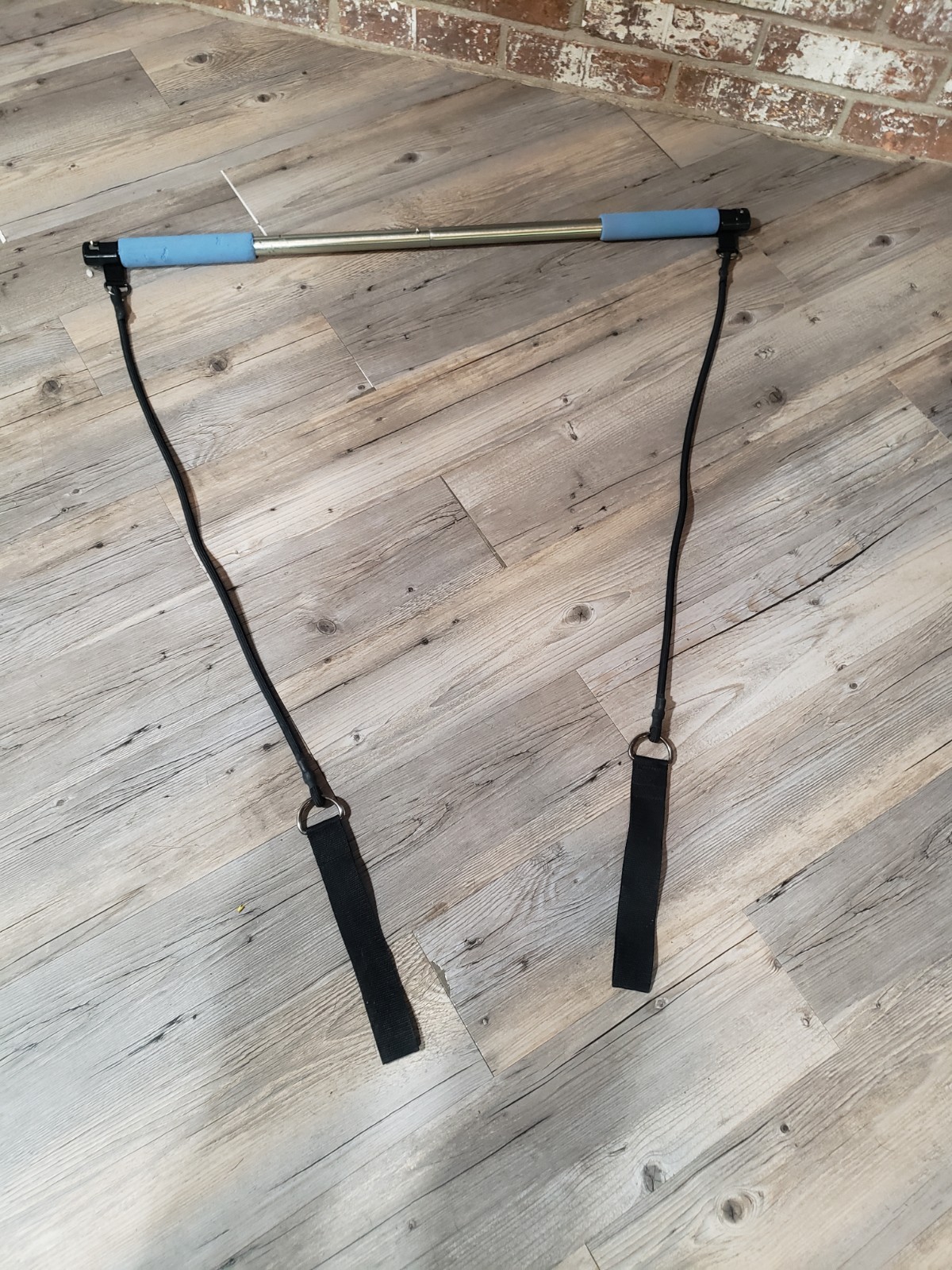 Portable Pilates Yoga Exercise Fitness Toning Bar with Resistance Band