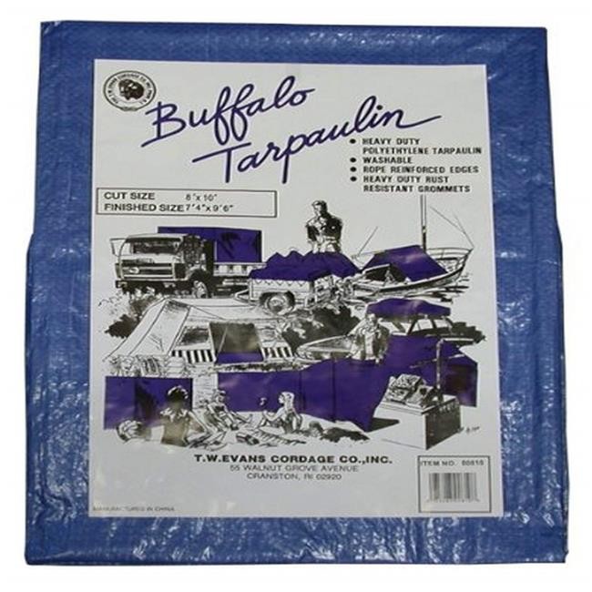 T.W. Evans Cordage 01530 15 ft. x 30 ft. Buffalo Poly Tarpaulin in Blue
