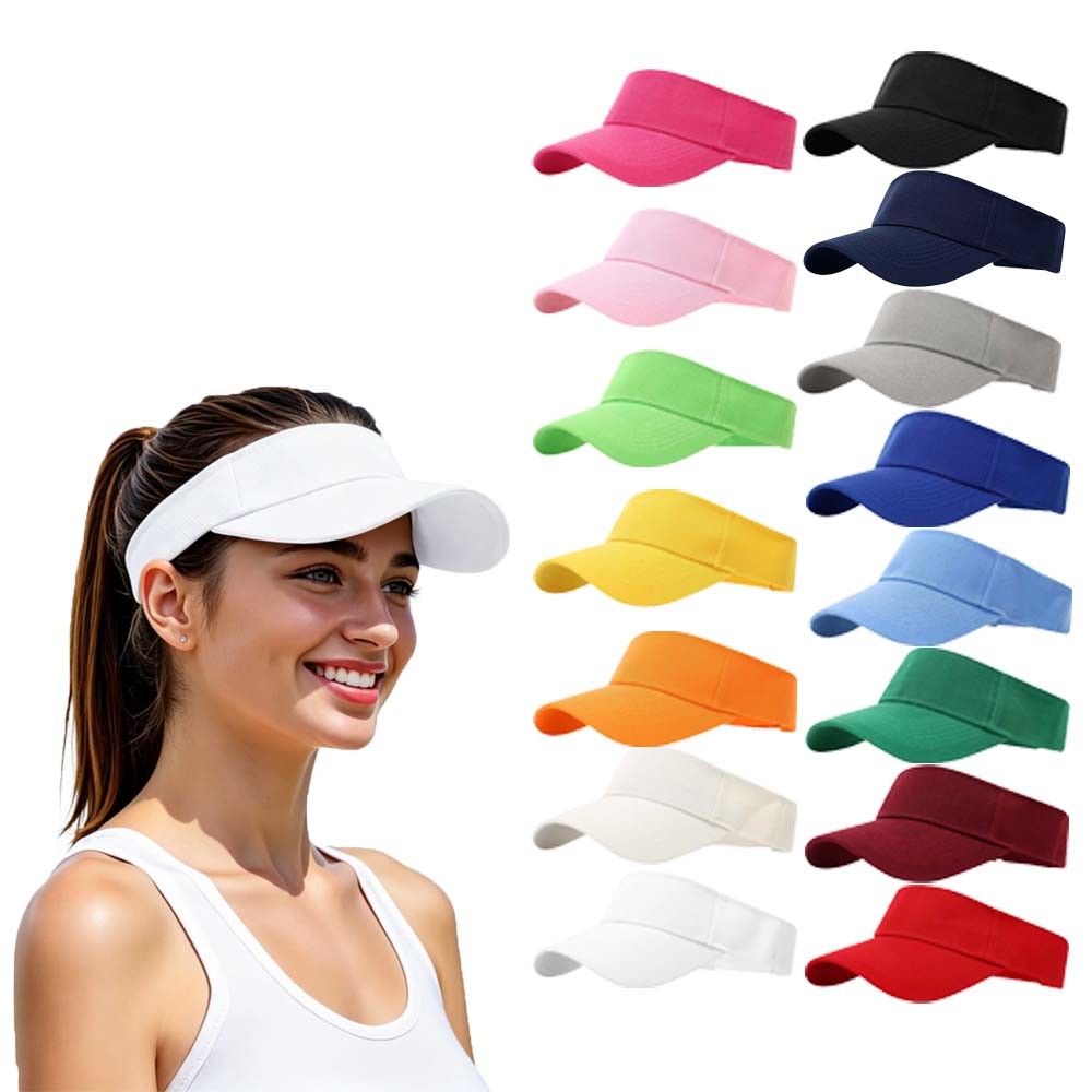 Golf Visor UV Protection Breathable Sweatband Windproof Adjustable Unisex Cap​