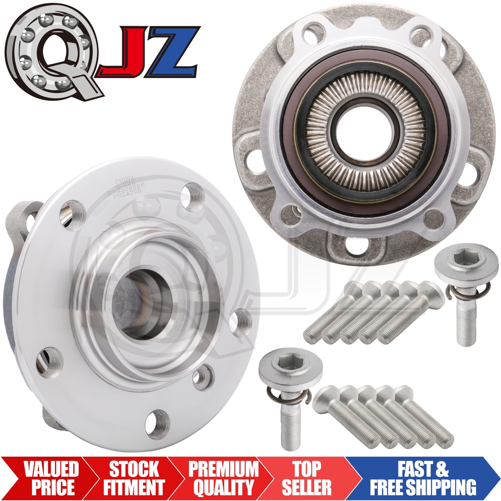 [FRONT(Qty.2)] For 2011-2016 BMW 535i xDrive 3.0L  AWD-Model Wheel Hub Assembly