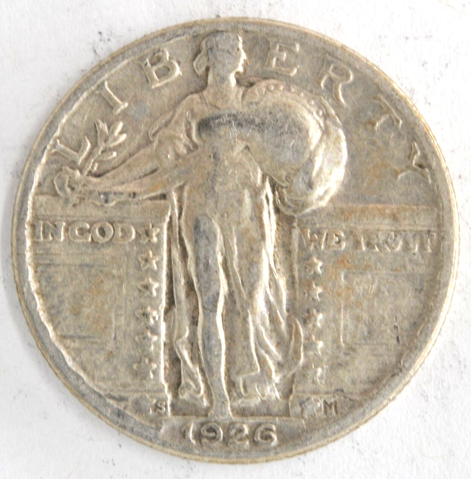 United States 1926-S Standing Liberty Quarter 90% Silver San Francisco Mint Coin