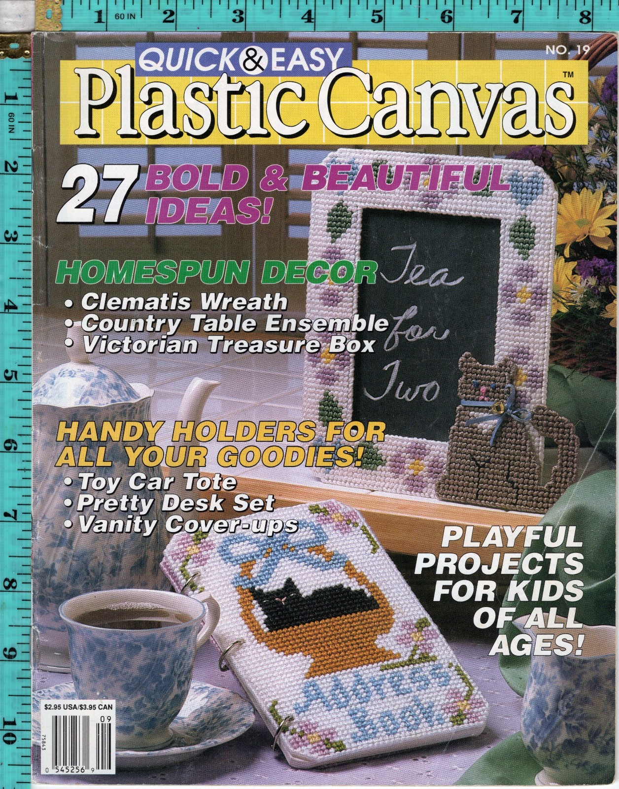 Quick & Easy Plastic Canvas Magazine August/September 1992 No. 19 27 Bold & Beau