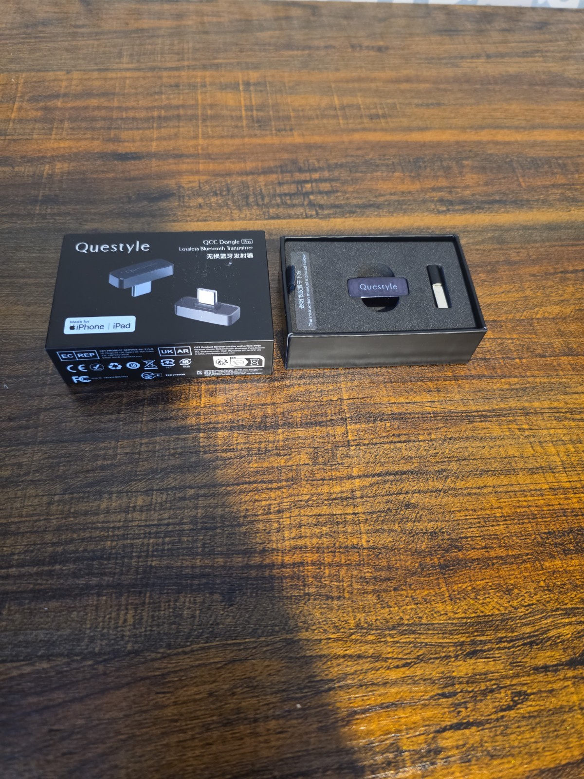 Questyle QCC Dongle Pro - MFi Certified USB-C Bluetooth Audio Adapter with LDAC