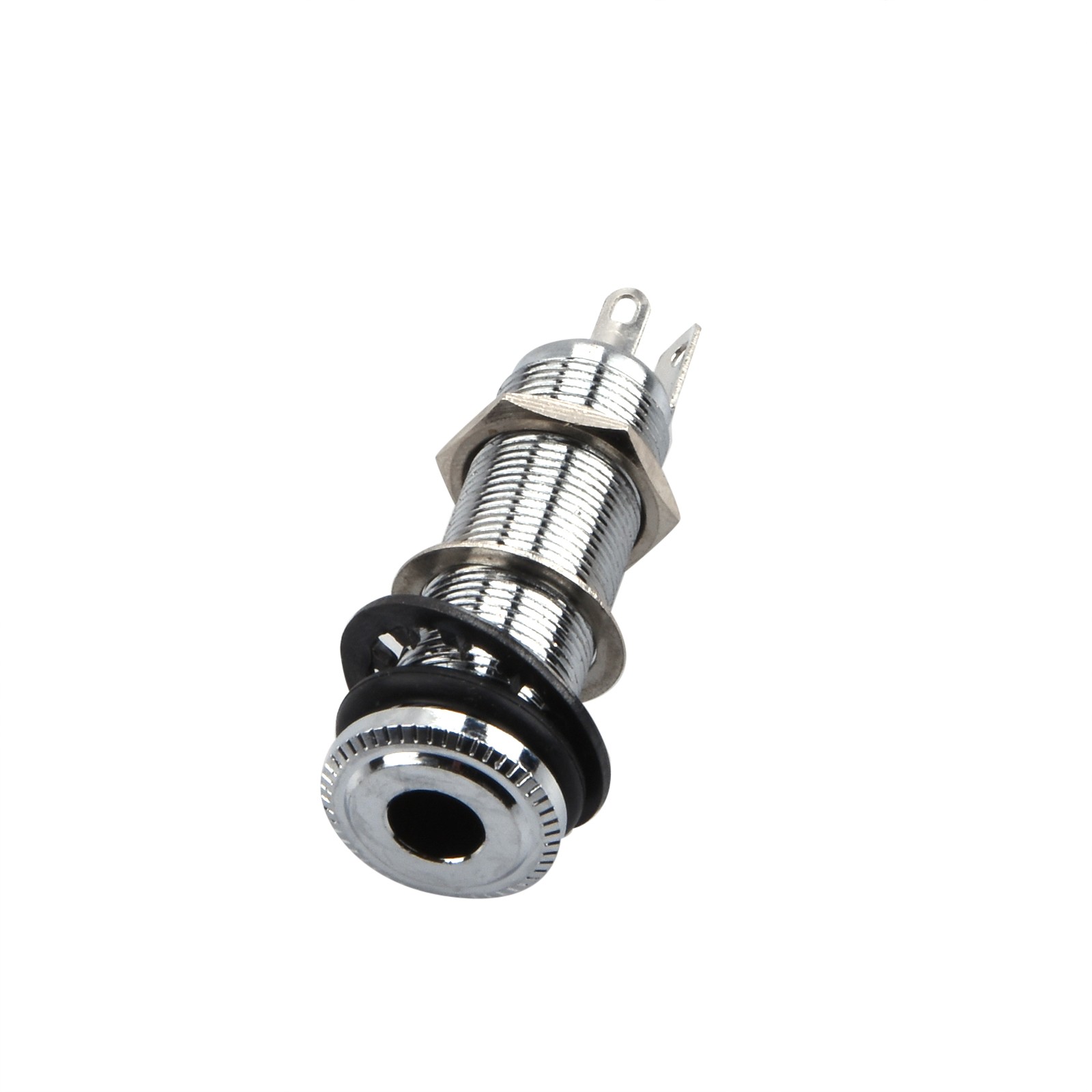 Copper Guitar Jack Mono Active Barrel Jack Socket for Electric Guitar Bass