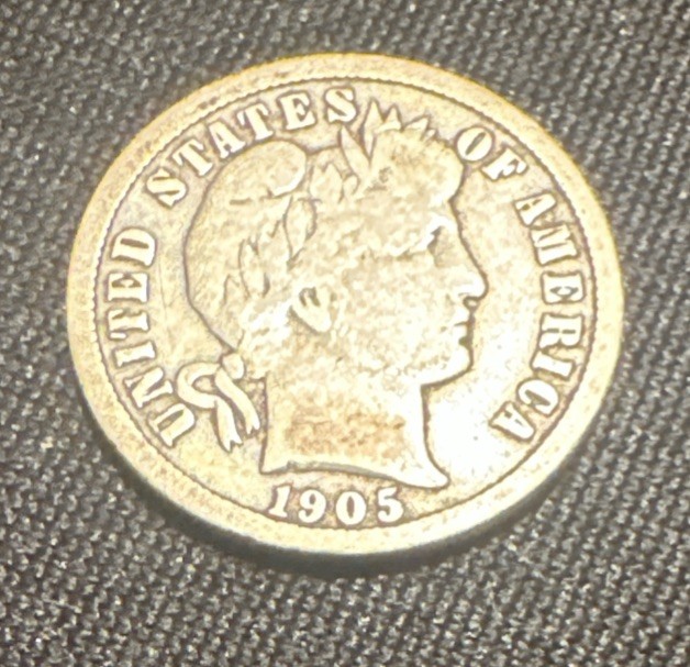 1905 O Barber Dime VF Condition Scarce Date