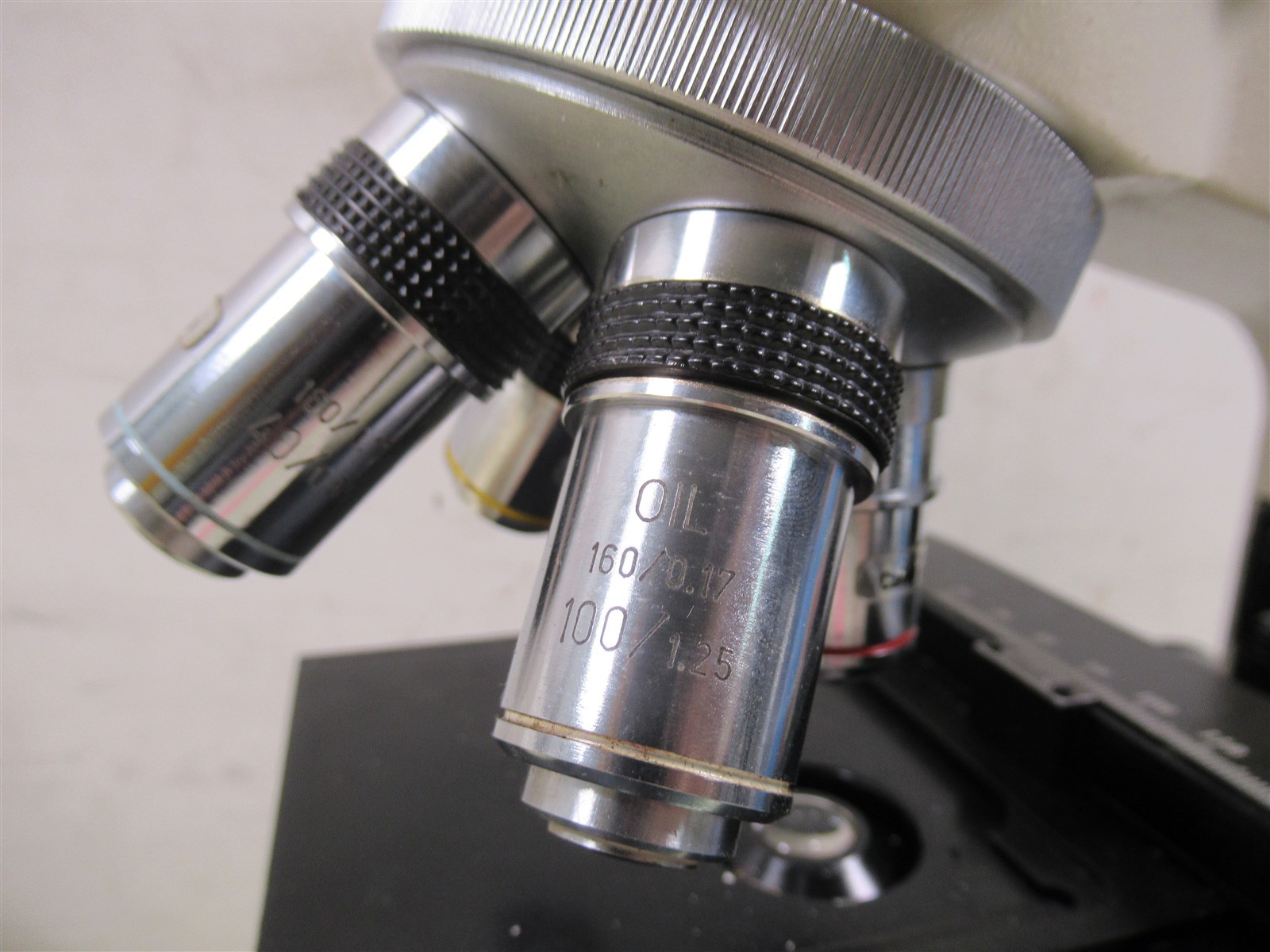 Cambridge Instruments Binocular Microscope Galen III Bausch & Lomb 4 Objectives