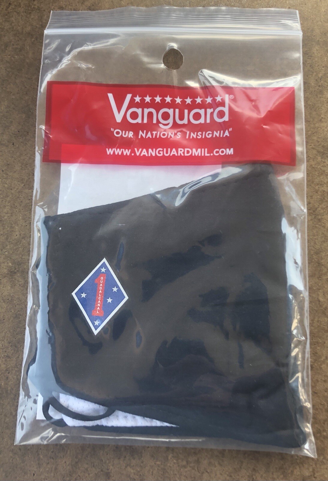 USMC 1ST MARINE DIVISION FACE MASK, AUCTION 9