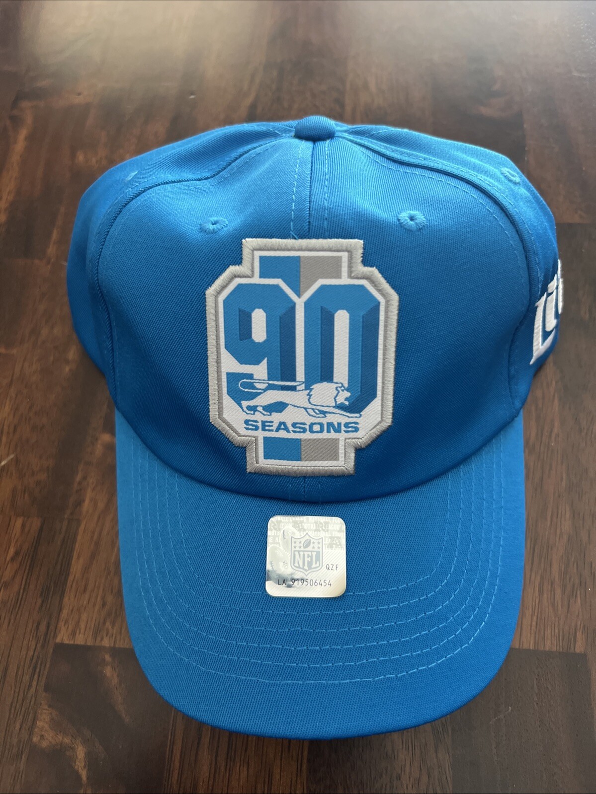 DETROIT LIONS 90 SEASONS MILLER LITE HAT SGA