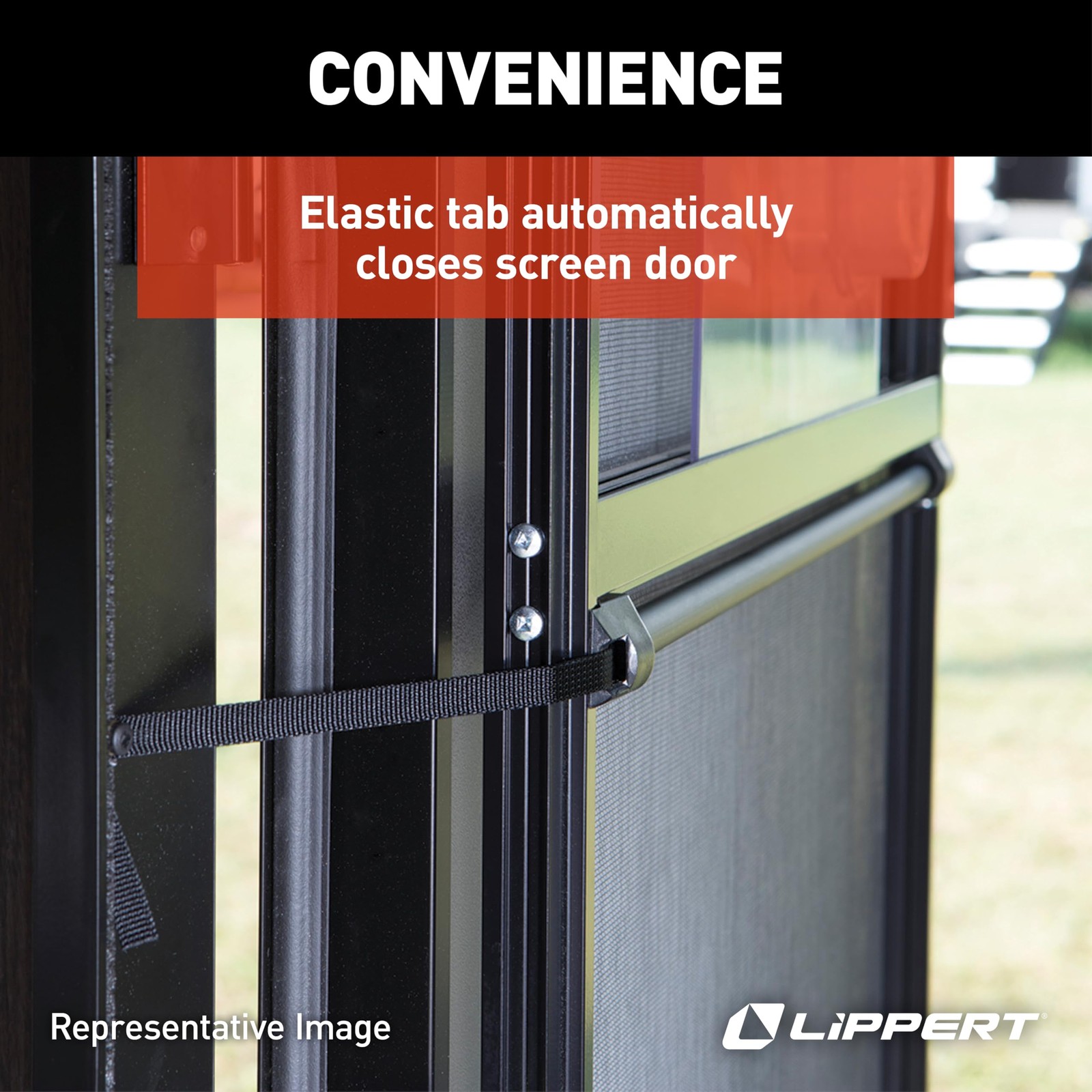 Lippert Screen Shot Automatic RV Screen Door Closer, 26", Compatible with Lip...