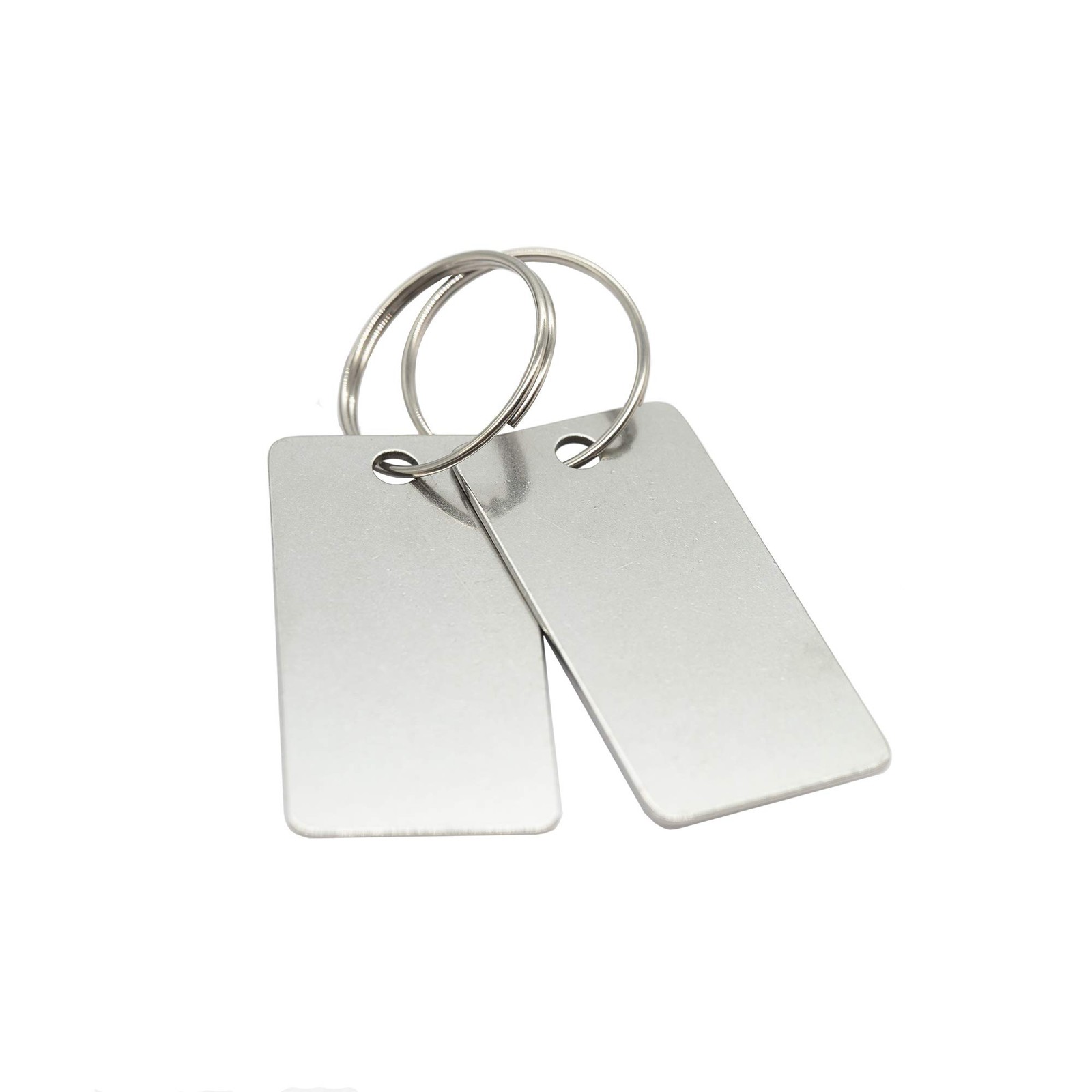 StayMax 25 Pack Rectangle Stamping Blanks Stainless 1.57*0.78inch, Silver