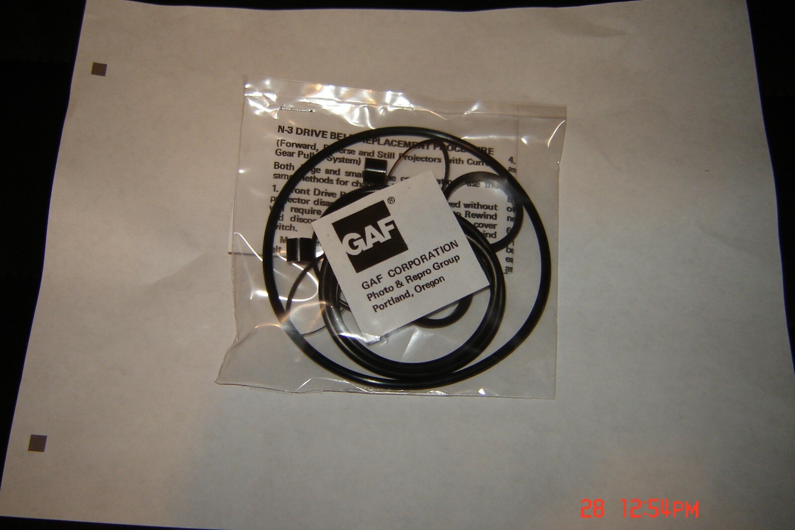 GAF Projector 7 Belts 4 Tires,Tilton Belt,& 6 Round belts 888Z 2388 2388-AZ 2488