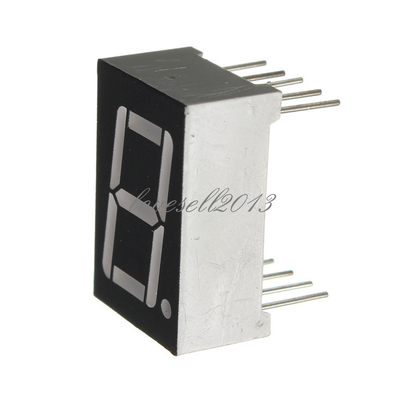 5PCS Red 7 Segment 0.5" LED Display Digital Tube Common Anode 1 Bit