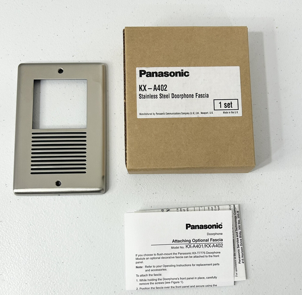Panasonic KX-A402 Stainless Steel Doorphone Fascia / New