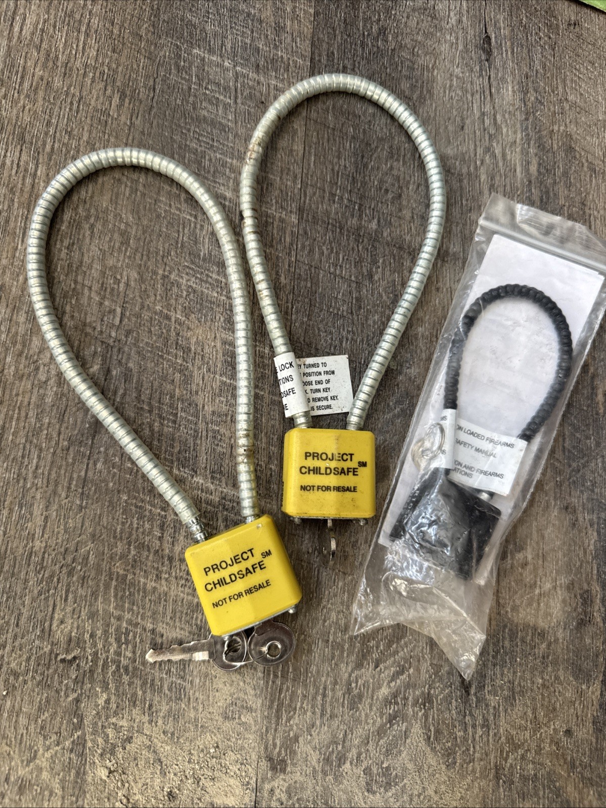 Set Of 3 Child Safe Gun Locks