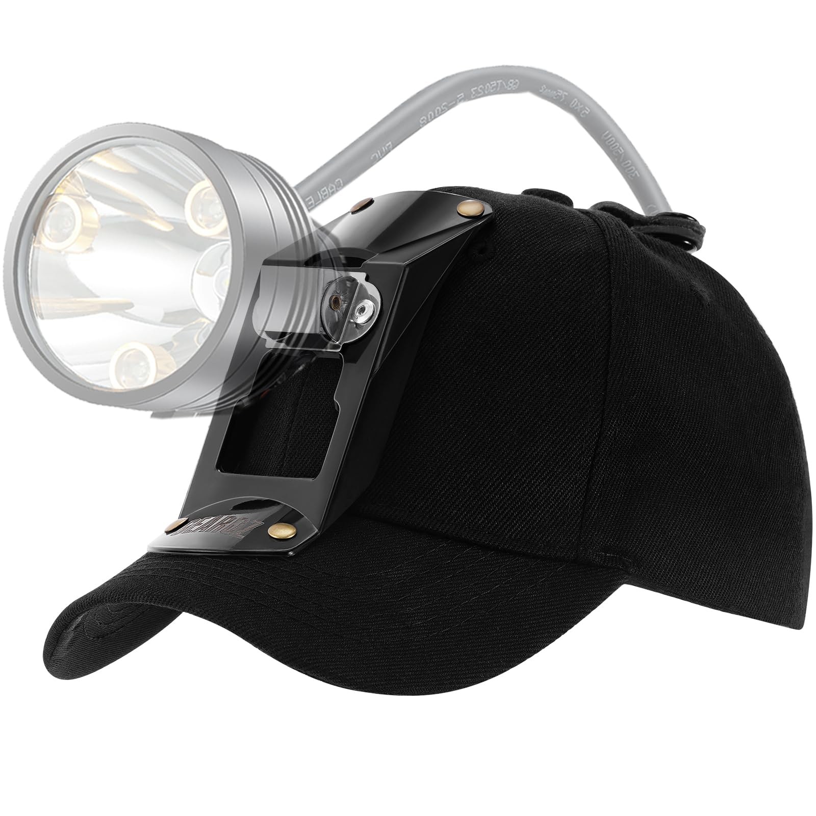 Hunting Hat with Bracket, Hunter Cap for Headlamp Hunting Light for Coon Coyo...
